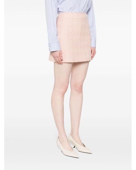 Céline Pink Wool Mini Skirt