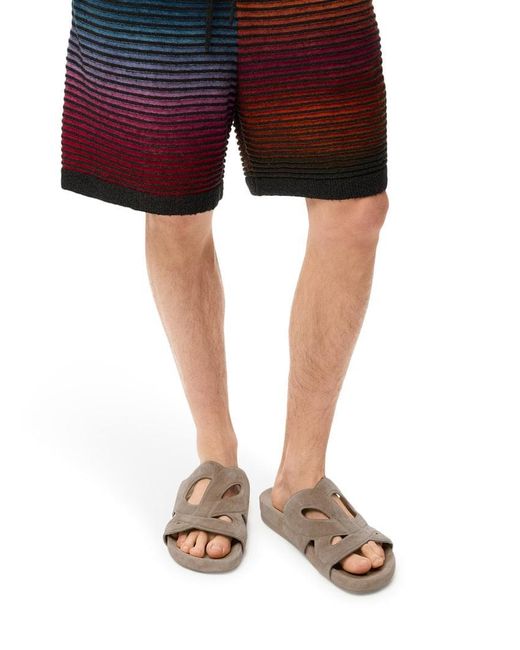 Loewe Brown X Paula's Ibiza Slide Ease Monogram for men