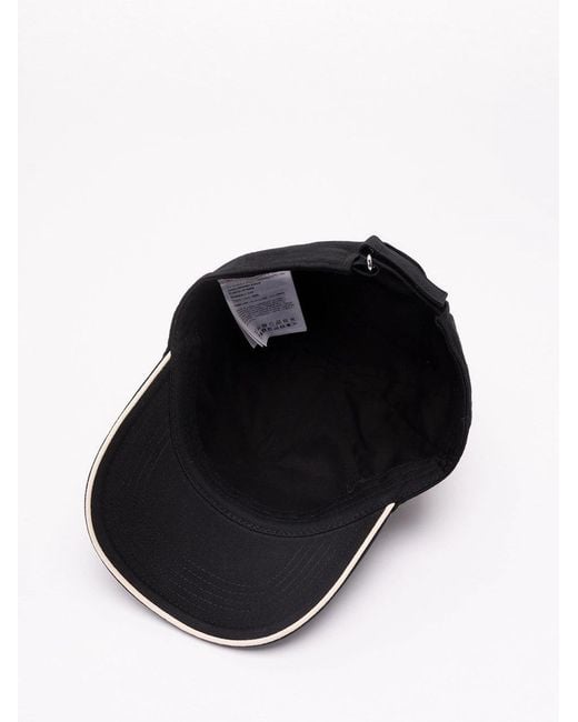 Moncler Black Baseball Cap for men