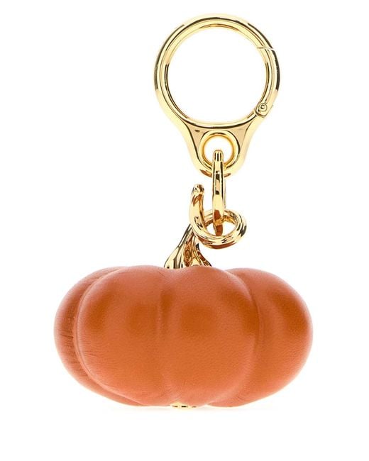 Loewe Orange Leather Pumpkin Charm