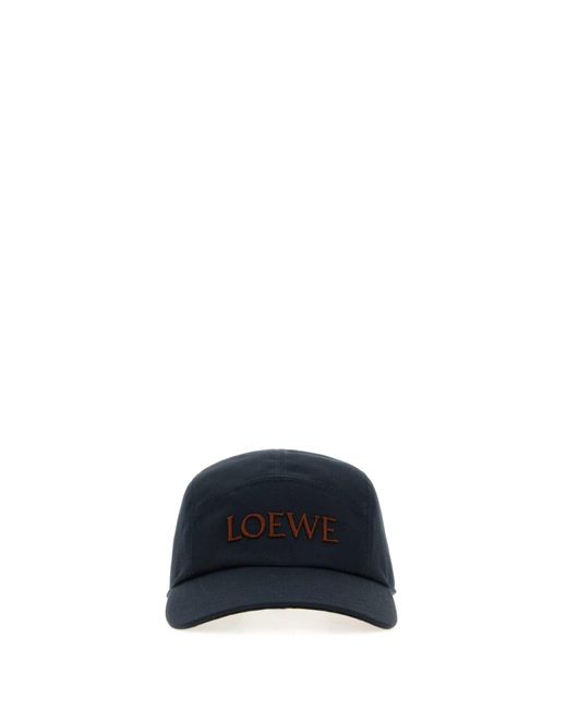 Loewe Blue Dark Canvas Camp Baseball Cap for men