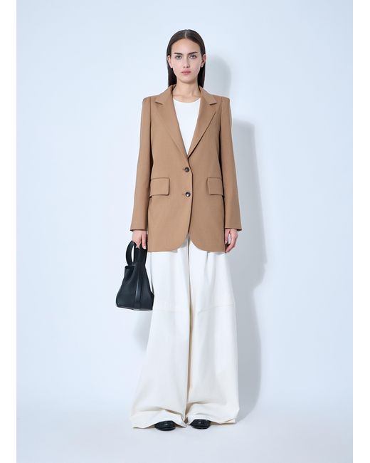 Max Mara Natural Single-Breasted Blazer
