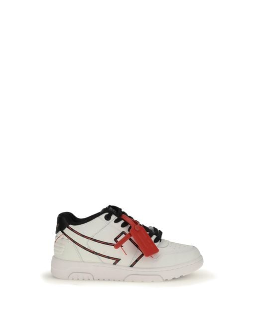 Off-White c/o Virgil Abloh White Stitched Arrow Sneakers for men