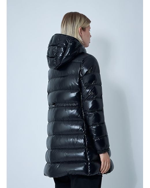 Moncler Blue Courcelles Long Down Coat
