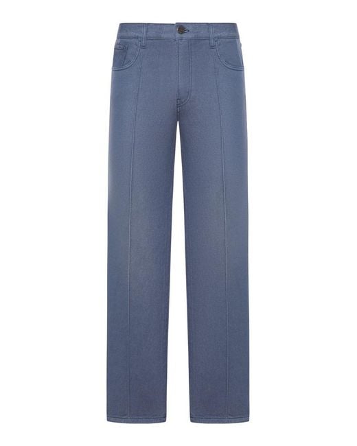 Prada Blue Five Pocket Jeans for men