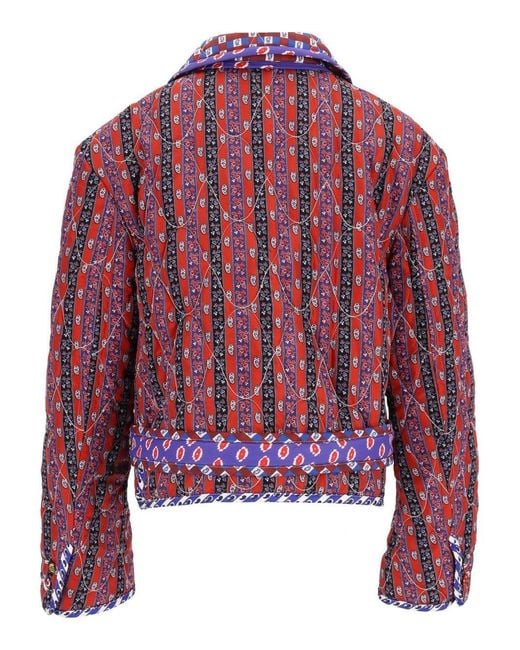 Céline Red Patchwork Jacket