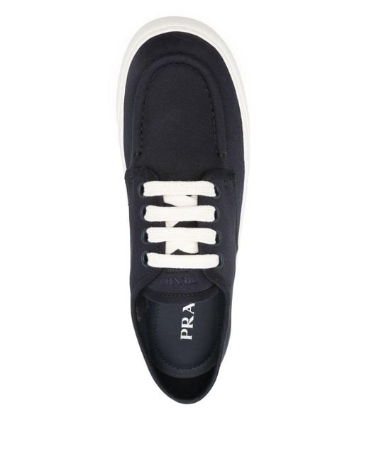 Prada Black Canvas Sneakers for men