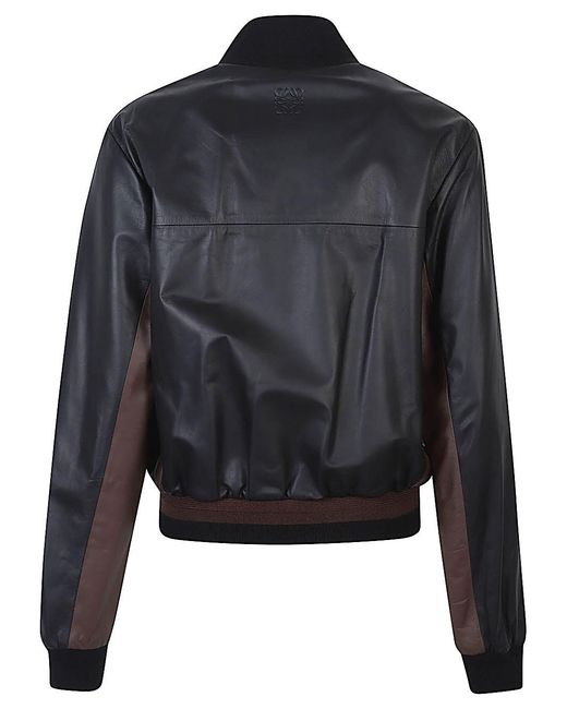 Loewe Red Leather Cropped Jacket