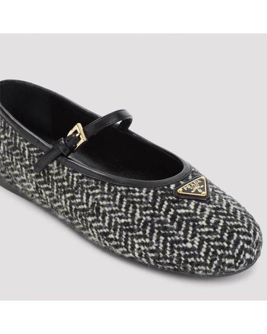 Prada Gray Ballerina