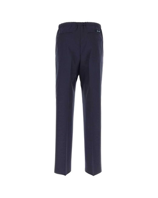 Fendi Blue Wool Pant for men