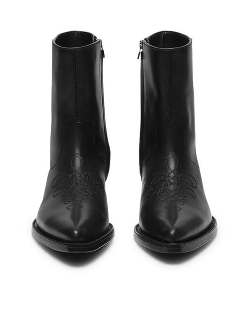 Amiri Black Ryder Leather Boot for men