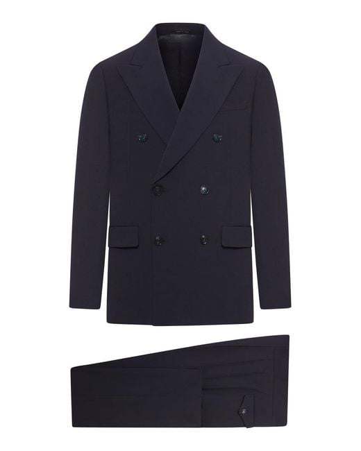 Giorgio Armani Blue Royal Line Double Breasted Suit for men