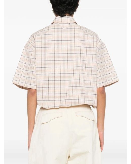 Prada White Cropped Shirt