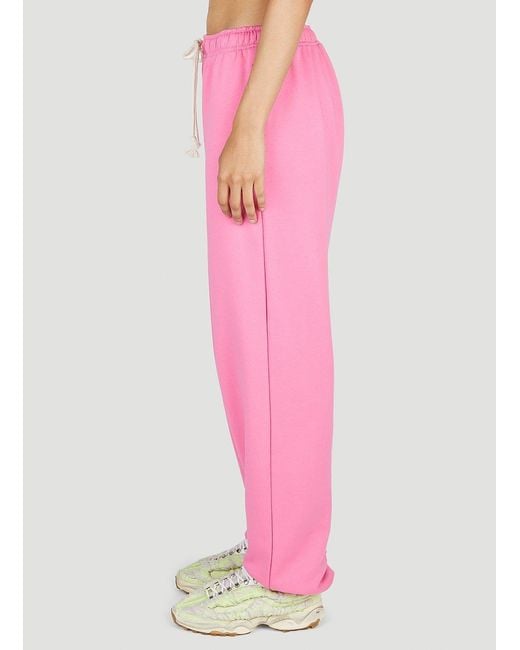 Acne Pink Face Patch Tracksuit Sweatpants