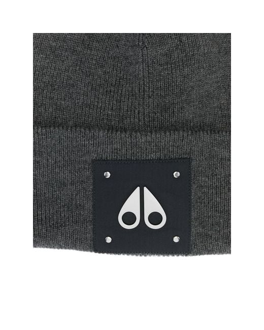 Moose Knuckles Gray Hats for men