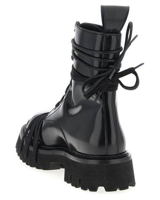 Moschino Black 'Combat' Combat Boots