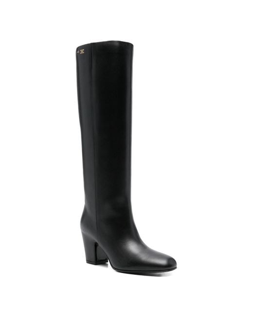 Céline Black Iconic Leather Boots