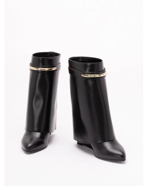 Givenchy Black 'Shark Pinch' Ankle Boots