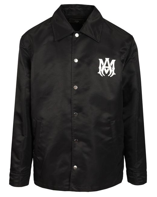 Amiri Black Printed Shirt Jacket for men