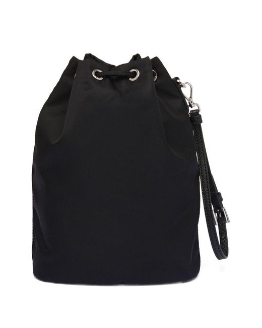 Prada Black Re-Nylon Drawstring Pouch