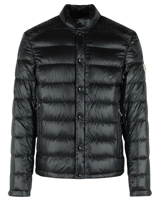 Moncler Black 'Selves' Short Polyamide Down Jacket for men
