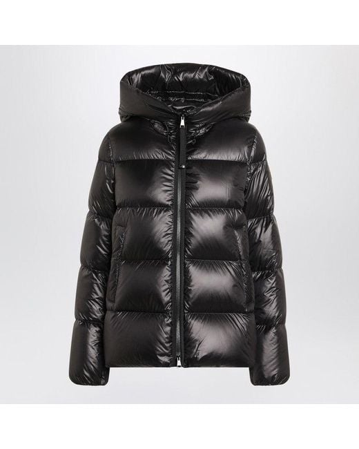 Moncler Black Shiny Zip Jacket