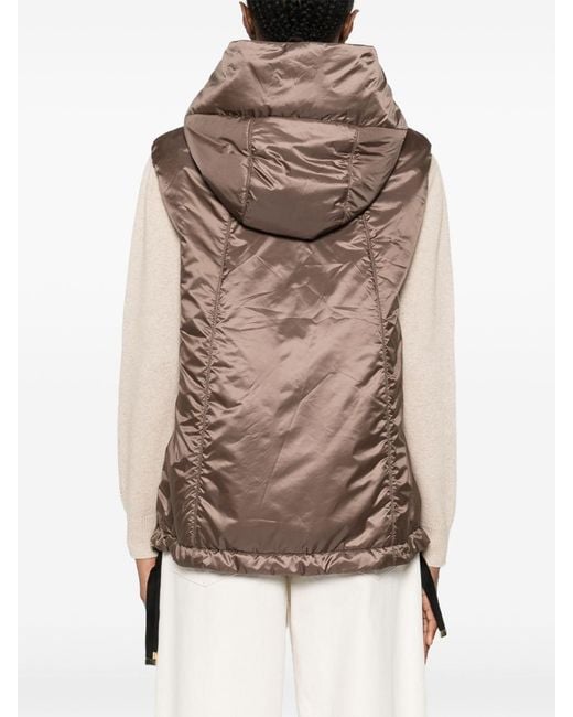 Max Mara Brown Down Vest