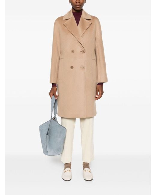 Max Mara Natural Wool Coat