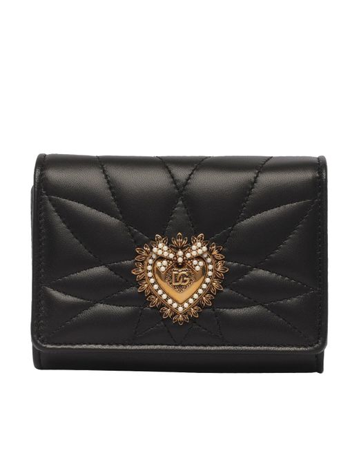 Dolce & Gabbana Black Dolce&Gabbana Small Devotion Wallet