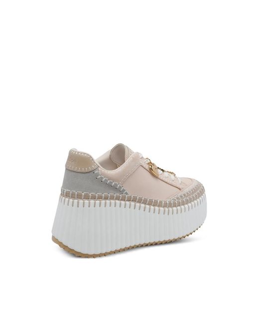 Chloé Gray Chloé Neutrals Trainers