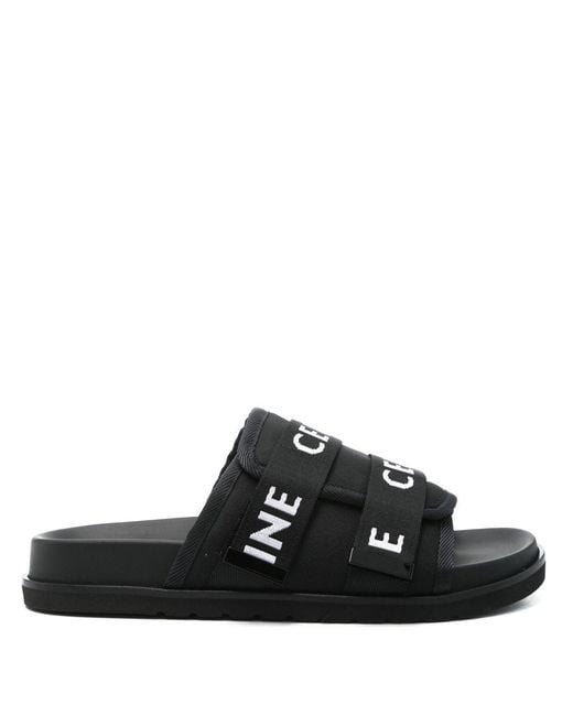 Céline Black Strappy Sandals for men