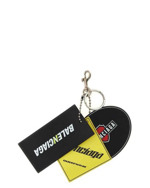 Balenciaga Multicolor '3 Tags' Keyring for men