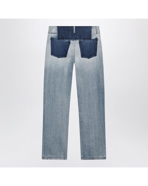 Maison Margiela Blue Patchwork Jeans for men