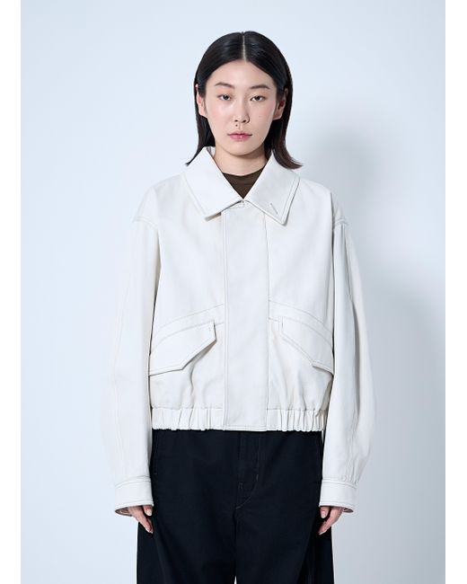 Lemaire Short Blouson in White | Lyst