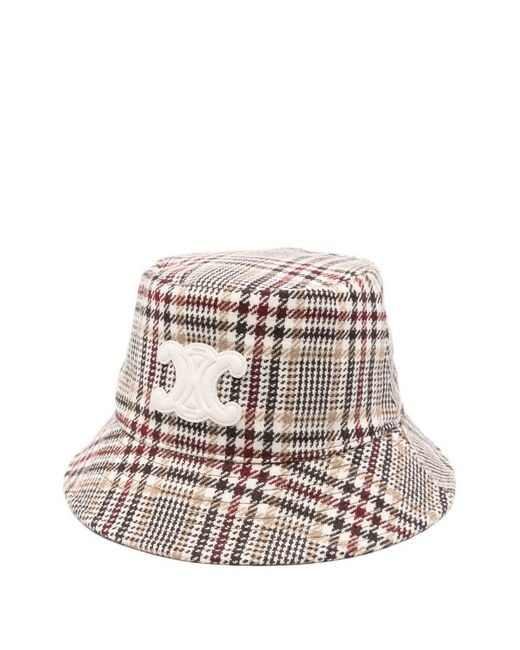 Céline White Wool Bob Hat