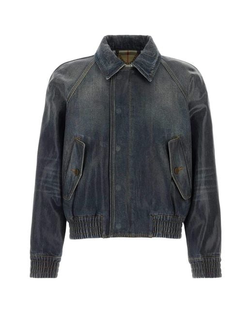 Burberry Black Denim Jacket for men