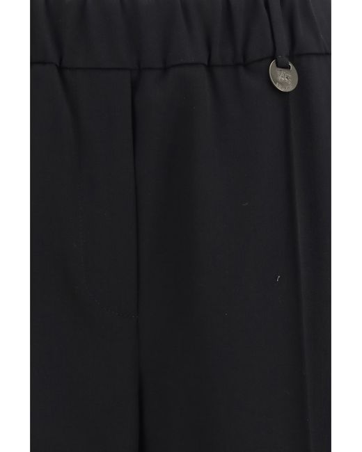 Burberry Black Wool Jogging Pants