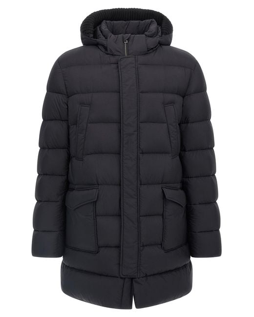 Herno Blue Il Parka Puffer Jackets for men