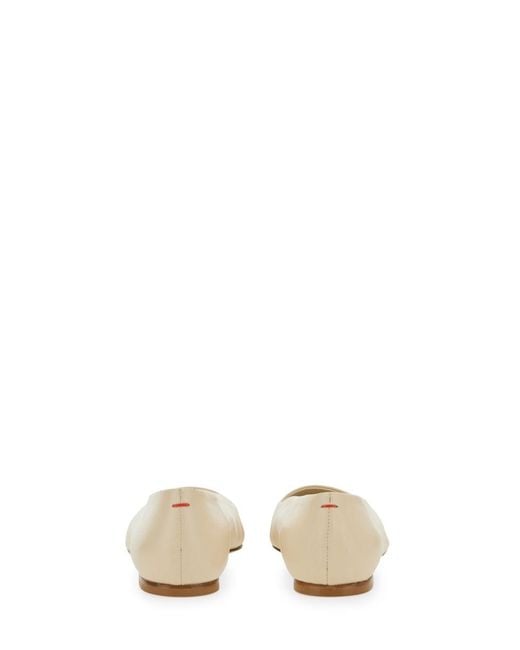 Aeyde Natural Dancer "Crazy" Pointed Toe Leather Flats
