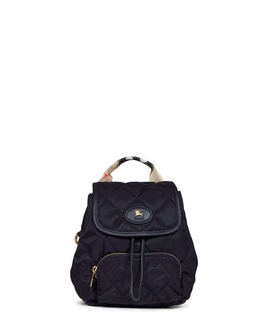 Burberry Blue Horseshoe Mini Backpack