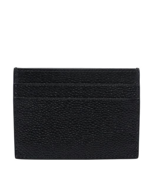 Thom Browne Black Logo Cards Holder