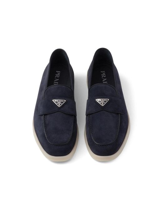 Prada Blue Loafers for men