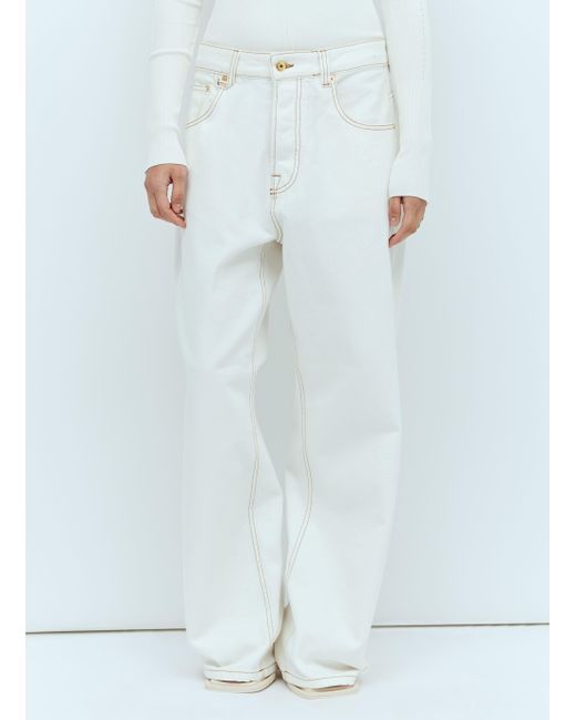 Jacquemus Blue Le De-Nãmes Large Jeans