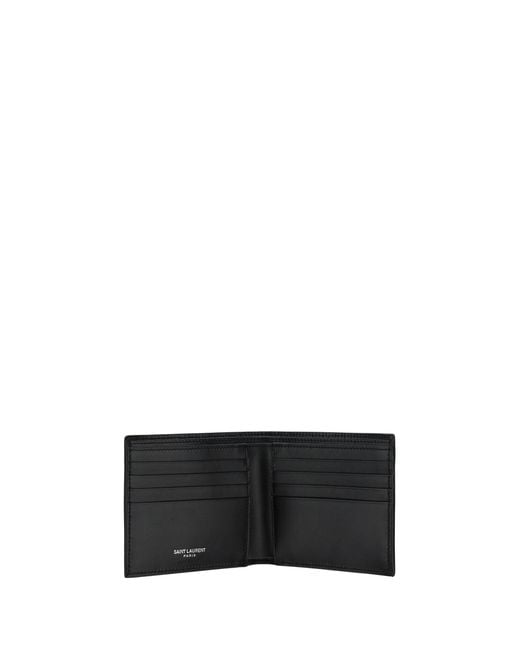 Saint Laurent Black Wallets for men