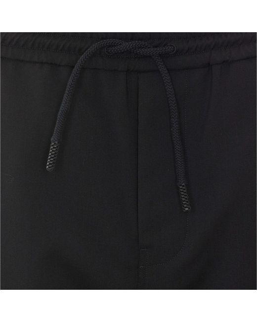 Loewe Black Wool Drawstring Pants for men