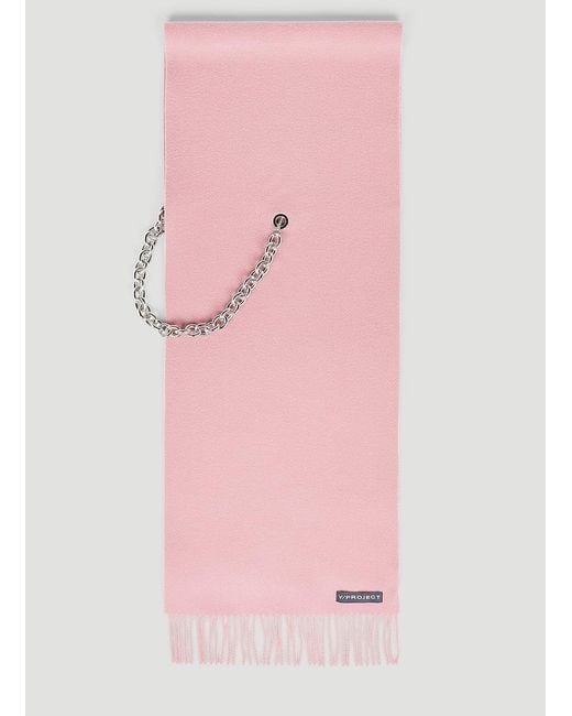 Y. Project Pink Y/Project Chain Scarf
