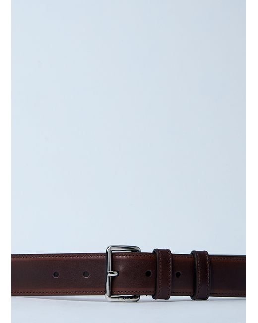 Prada Blue Leather Belt for men