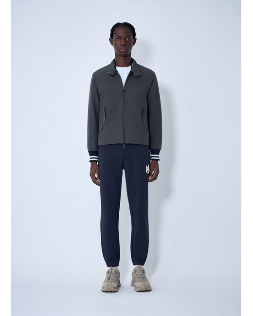 Moncler Blue Prieure Reversible Down Bomber Jacket for men