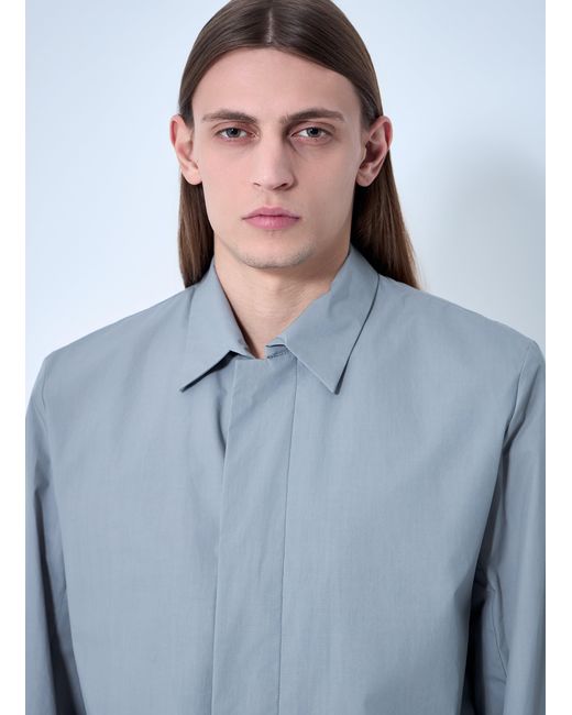 Rier Blue Shirt Jacket for men