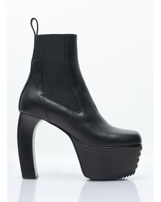 Rick Owens Black Beatle Banana Boots